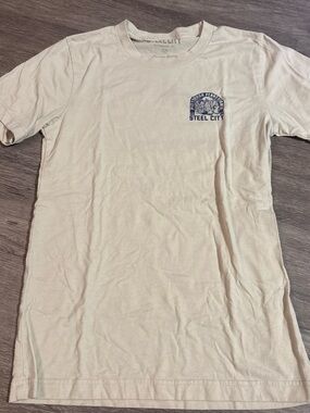 Steel City Graphic Crewneck T-Shirt - Cream
